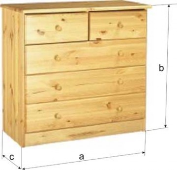 COMMODE 3 (2+3) drawers